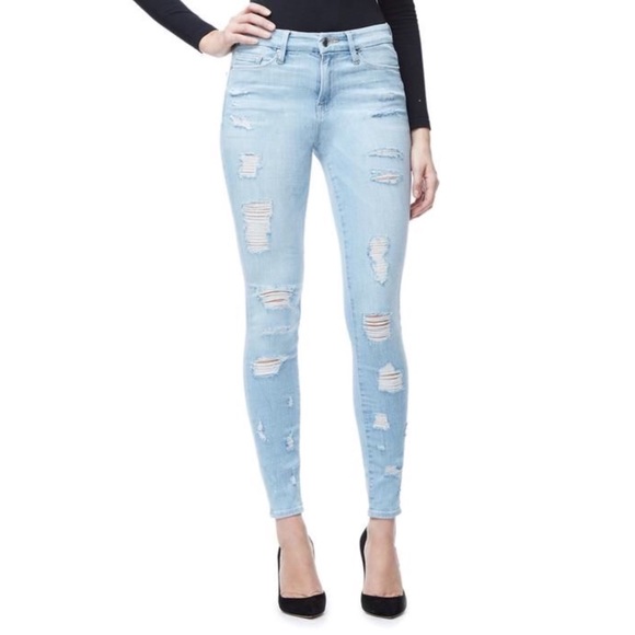 good american distressed jeans